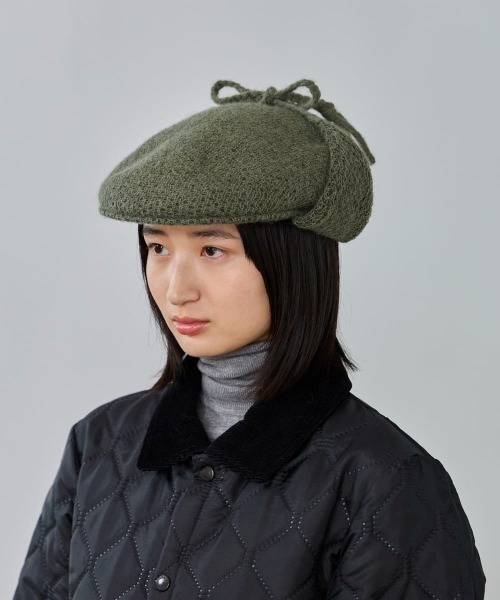 OVERRIDE（オーバーライド）の「OVERRIDE  THERMO SOFT EARFLAP HUNTING / オーバーライド（ハンチング/ベレー帽・レディース・ブラック/オリーブ/ブルー・58cm）」の16枚目の写真
