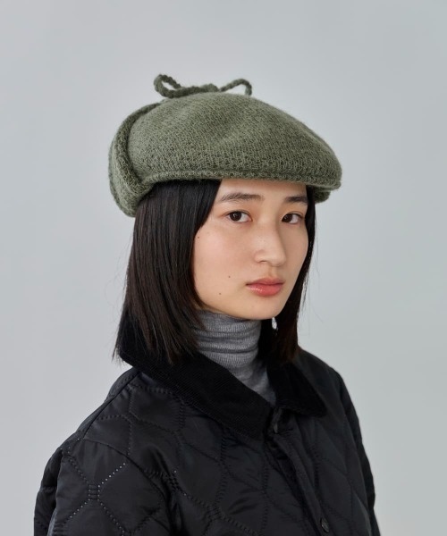 OVERRIDE（オーバーライド）の「OVERRIDE  THERMO SOFT EARFLAP HUNTING / オーバーライド（ハンチング/ベレー帽・レディース・ブラック/オリーブ/ブルー・58cm）」の17枚目の写真