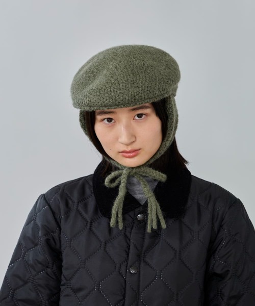 OVERRIDE（オーバーライド）の「OVERRIDE  THERMO SOFT EARFLAP HUNTING / オーバーライド（ハンチング/ベレー帽・レディース・ブラック/オリーブ/ブルー・58cm）」の19枚目の写真