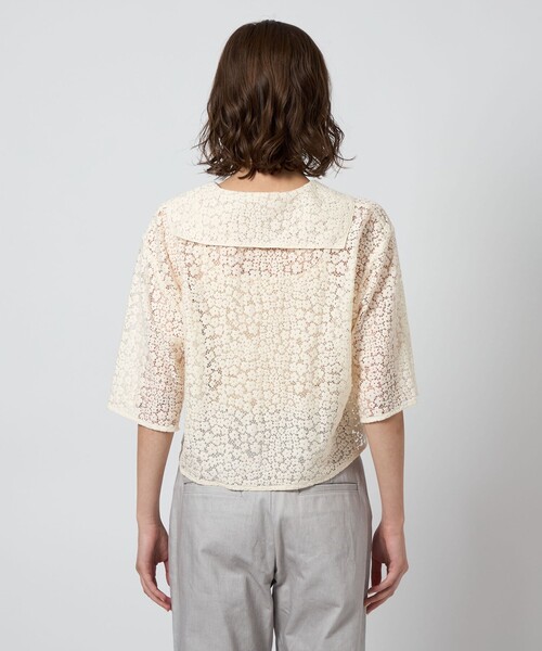 Steven Alan(スティーブンアラン)の「<Steven Alan>レース セーラーカラー ブラウス(シャツ/ブラウス・レディース・ブラック/オフホワイト・FREE)」の10枚目の写真