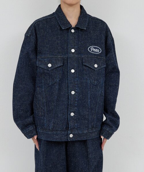 GALLARDAGALANTE（ガリャルダガランテ）の「【PEAS】オーバーGジャン（デニムジャケット・レディース・ブルー系その他/ネイビー・FREE）」の6枚目の写真