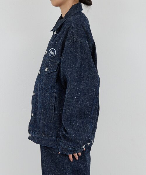 GALLARDAGALANTE（ガリャルダガランテ）の「【PEAS】オーバーGジャン（デニムジャケット・レディース・ブルー系その他/ネイビー・FREE）」の7枚目の写真