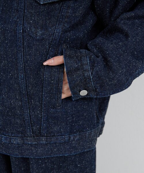 GALLARDAGALANTE（ガリャルダガランテ）の「【PEAS】オーバーGジャン（デニムジャケット・レディース・ブルー系その他/ネイビー・FREE）」の16枚目の写真