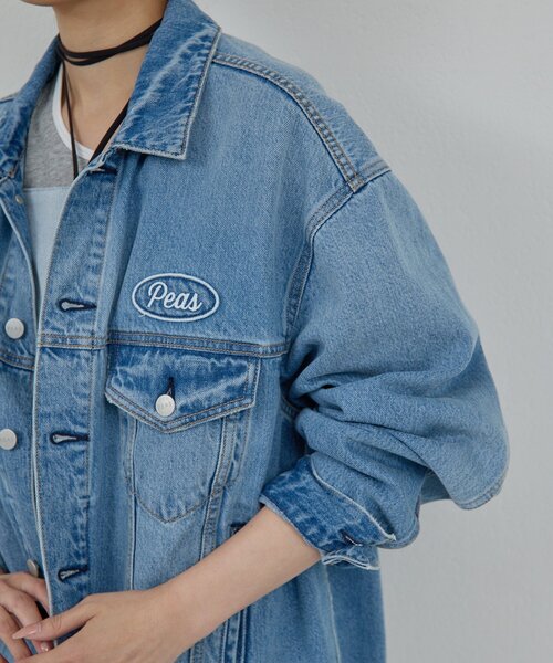GALLARDAGALANTE（ガリャルダガランテ）の「【PEAS】オーバーGジャン（デニムジャケット・レディース・ブルー系その他/ネイビー・FREE）」の21枚目の写真