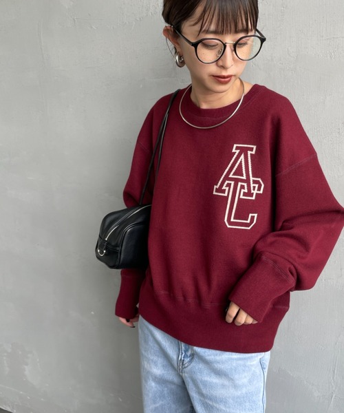 【極美品✨】 AMERICANA/アメリカーナ CREW NECK SWEAT Americana BRF-736A/2 クロップド カットオフ スウェット color