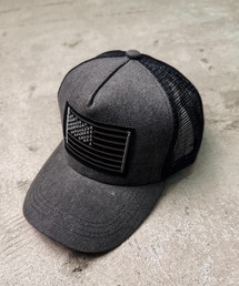 CALIFORNIA OUTFITTERS（カリフォルニア アウトフィッターズ）の「7E18 ヴィンテージ風 USAフラッグ メッシュキャップ（キャップ・レディース）」