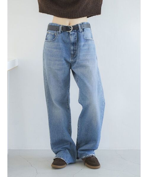 Ungrid（アングリッド）の「ヴィンテージルーズストレートデニム（デニムパンツ・レディース・ブルー・26inch/25inch/24inch/34inch/32inch）」の2枚目の写真
