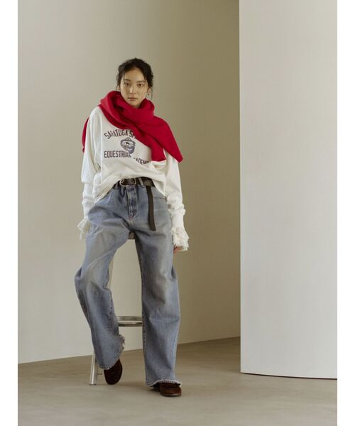 Ungrid（アングリッド）の「ヴィンテージルーズストレートデニム（デニムパンツ・レディース・ブルー・26inch/25inch/24inch/34inch/32inch）」の4枚目の写真