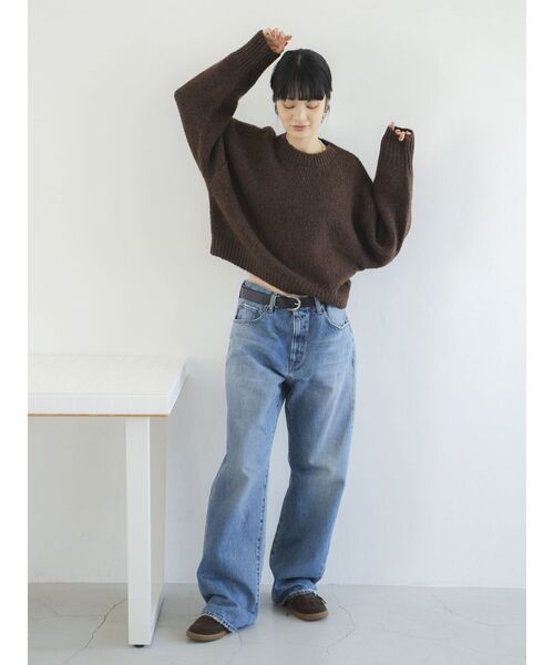 Ungrid（アングリッド）の「ヴィンテージルーズストレートデニム（デニムパンツ・レディース・ブルー・26inch/25inch/24inch/34inch/32inch）」の13枚目の写真