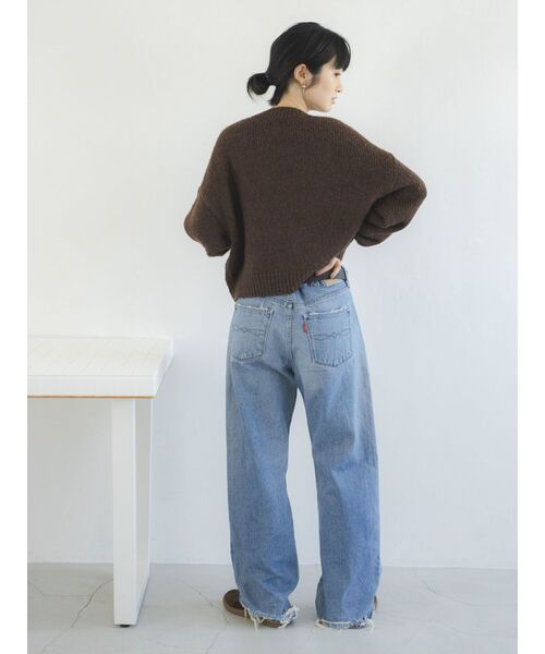 Ungrid（アングリッド）の「ヴィンテージルーズストレートデニム（デニムパンツ・レディース・ブルー・26inch/25inch/24inch/34inch/32inch）」の14枚目の写真