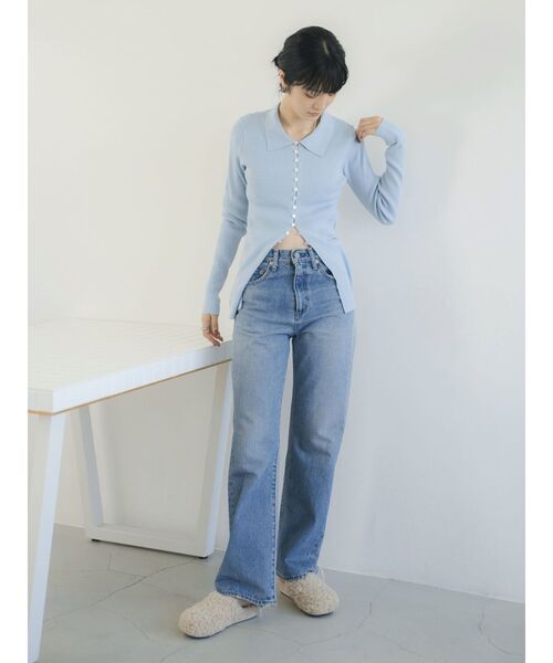 Ungrid（アングリッド）の「ヴィンテージルーズストレートデニム（デニムパンツ・レディース・ブルー・26inch/25inch/24inch/34inch/32inch）」の17枚目の写真