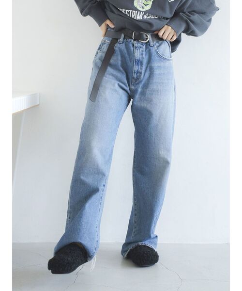 Ungrid（アングリッド）の「ヴィンテージルーズストレートデニム（デニムパンツ・レディース・ブルー・26inch/25inch/24inch/34inch/32inch）」の19枚目の写真