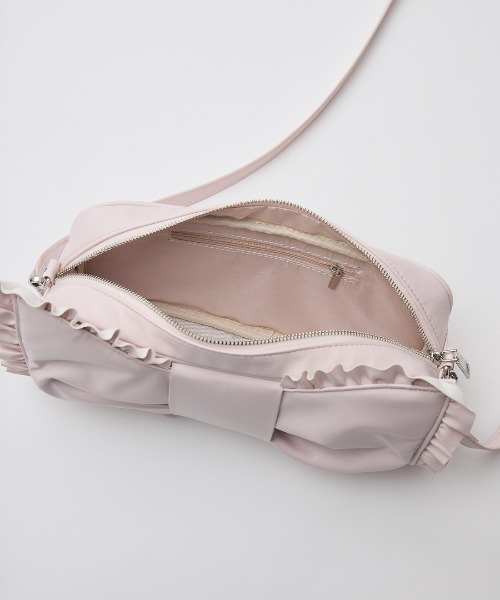 Fiorforte（フィオルフォルテ）の「Ribbon frill shoulder bag（ショルダーバッグ・レディース・ベビーピンク/ホワイト/ピンク・FREE）」の11枚目の写真