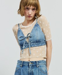 SORIN（ソリン　）の「Ribbon Denim Bustier/リボンデニムビスチェ（ベスト）」