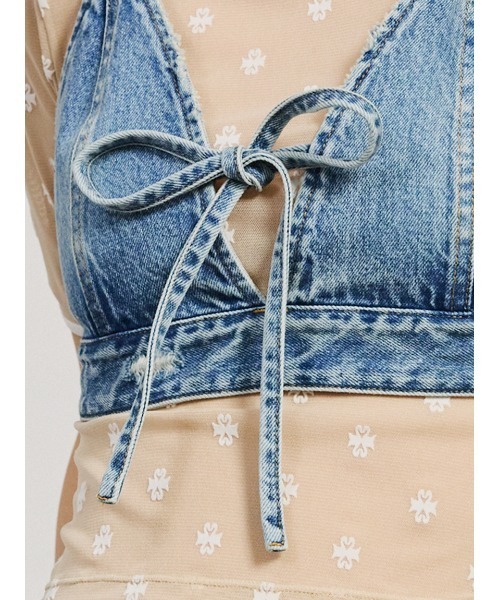 SORIN(ソリン )の「【SALE本日4/19販売終了】Ribbon Denim Bustier/リボンデニムビスチェ(ベスト・レディース・インディゴブルー/チャコールグレー・38)」の8枚目の写真