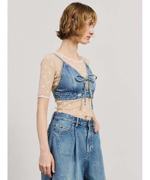 SORIN(ソリン )の「【SALE本日4/19販売終了】Ribbon Denim Bustier/リボンデニムビスチェ(ベスト・レディース・インディゴブルー/チャコールグレー・38)」の11枚目の写真