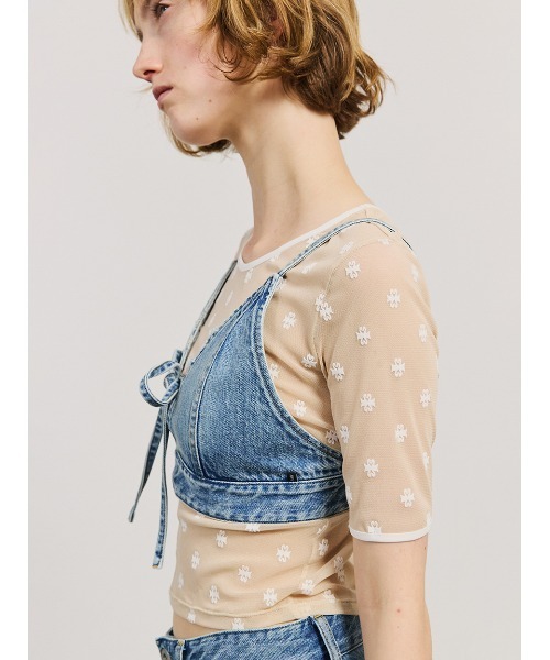 SORIN(ソリン )の「【SALE本日4/19販売終了】Ribbon Denim Bustier/リボンデニムビスチェ(ベスト・レディース・インディゴブルー/チャコールグレー・38)」の13枚目の写真