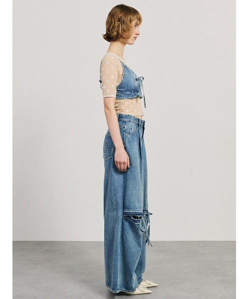 SORIN(ソリン )の「【SALE本日4/19販売終了】Ribbon Denim Bustier/リボンデニムビスチェ(ベスト・レディース・インディゴブルー/チャコールグレー・38)」の17枚目の写真