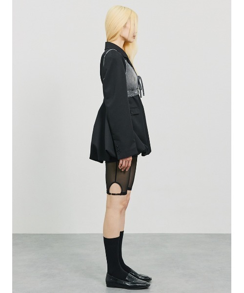 セール】Ribbon Denim Bustier/リボンデニムビスチェ（ベスト）｜SORIN