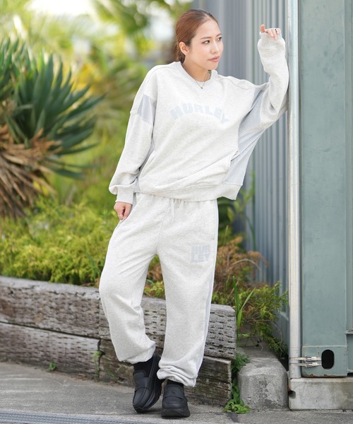 Hurley (ハーレー)の「Hurley/ハーレー スウェットパンツ セットアップ対応 WCFB252024(スウェットパンツ・レディース・ヘザーグレー/オフホワイト/ブラック/マルーン・M)」の14枚目の写真