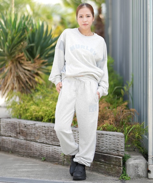 Hurley (ハーレー)の「Hurley/ハーレー スウェットパンツ セットアップ対応 WCFB252024(スウェットパンツ・レディース・ヘザーグレー/オフホワイト/ブラック/マルーン・M)」の17枚目の写真
