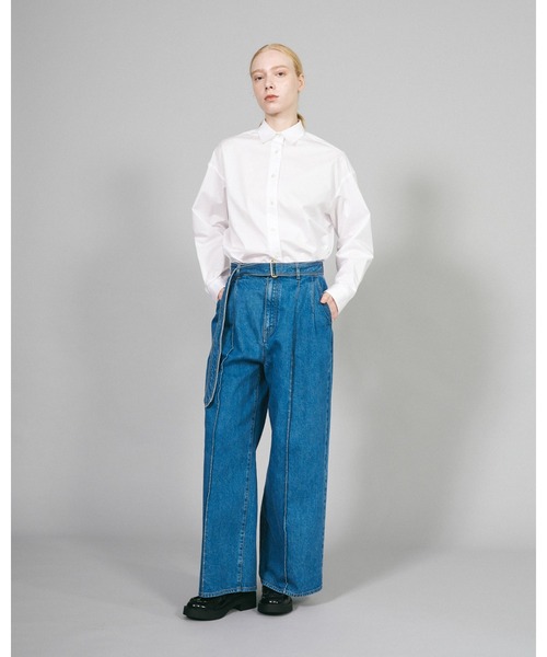 Mackintosh（マッキントッシュ）の「BELTED POLMOOD DNM（デニムパンツ・レディース・グリーン系その他・8）」の2枚目の写真