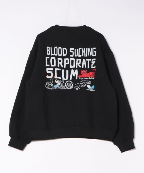 TOY　MACHINE（トイ　マシーン）の「TOY MACHINE/トイマシーン トレーナー/スウェット バックプリント MTMFFSW5（スウェット・メンズ・ブラック/ネイビー/アッシュグレー・XL/L/M）」の22枚目の写真