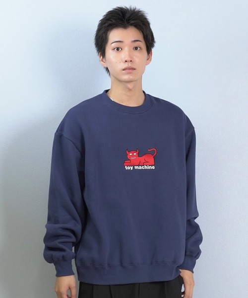 TOY　MACHINE（トイ　マシーン）の「TOY MACHINE/トイマシーン トレーナー/スウェット バックプリント MTMFFSW5（スウェット・メンズ・ブラック/ネイビー/アッシュグレー・XL/L/M）」の15枚目の写真