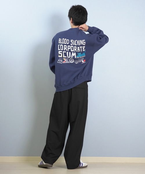 TOY　MACHINE（トイ　マシーン）の「TOY MACHINE/トイマシーン トレーナー/スウェット バックプリント MTMFFSW5（スウェット・メンズ・ブラック/ネイビー/アッシュグレー・XL/L/M）」の19枚目の写真