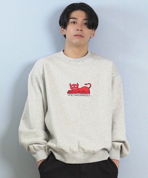 TOY　MACHINE（トイ　マシーン）の「TOY MACHINE/トイマシーン トレーナー/スウェット バックプリント MTMFFSW5（スウェット・メンズ・ブラック/ネイビー/アッシュグレー・XL/L/M）」の10枚目の写真