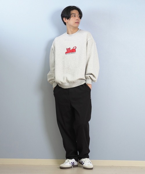 TOY　MACHINE（トイ　マシーン）の「TOY MACHINE/トイマシーン トレーナー/スウェット バックプリント MTMFFSW5（スウェット・メンズ・ブラック/ネイビー/アッシュグレー・XL/L/M）」の12枚目の写真