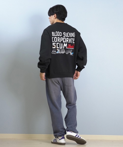 TOY　MACHINE（トイ　マシーン）の「TOY MACHINE/トイマシーン トレーナー/スウェット バックプリント MTMFFSW5（スウェット・メンズ・ブラック/ネイビー/アッシュグレー・XL/L/M）」の7枚目の写真