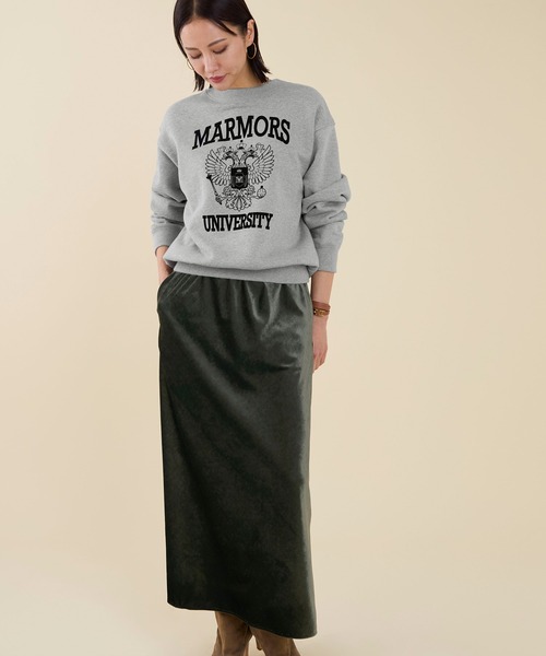 marmors（マルモア）の「【marmors】velour skirt（スカート・レディース・グレー/ブラック・36）」の6枚目の写真