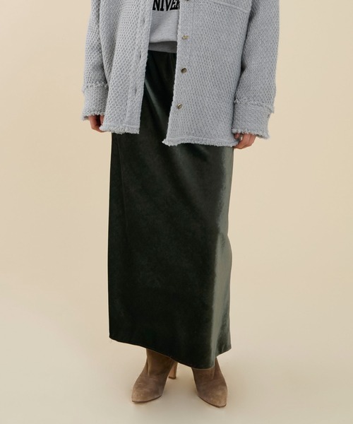 marmors（マルモア）の「【marmors】velour skirt（スカート・レディース・グレー/ブラック・36）」の8枚目の写真