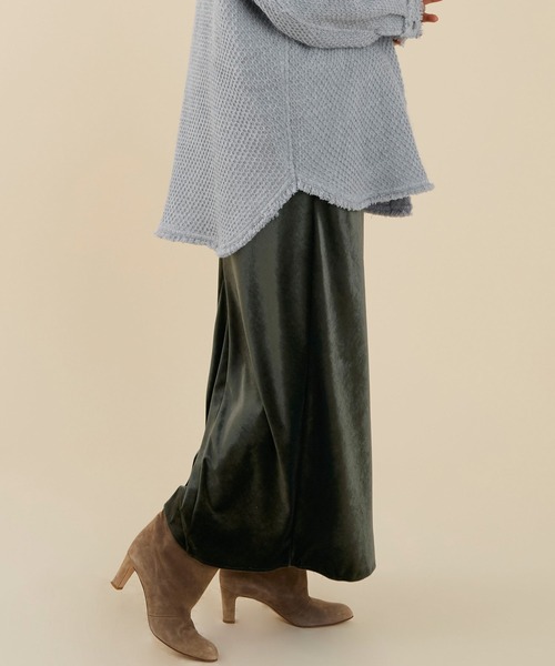 marmors（マルモア）の「【marmors】velour skirt（スカート・レディース・グレー/ブラック・36）」の11枚目の写真