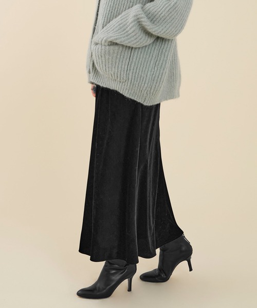 marmors（マルモア）の「【marmors】velour skirt（スカート・レディース・グレー/ブラック・36）」の22枚目の写真