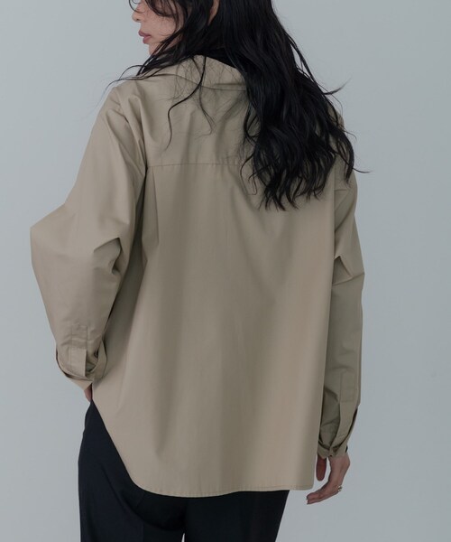 GALLEST（ギャレスト）の「Timeless｜ビッグポケットフォルムシャツ（シャツ/ブラウス・レディース・ブルー系7/チャコールグレー/ホワイト/ベージュ・34/38）」の17枚目の写真