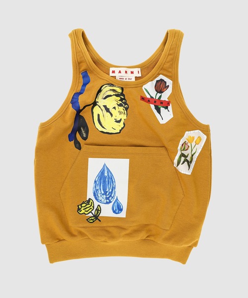 MARNI(マルニ)の「ORGANIC COTTON / スウェットシャツバッグ(ハンドバッグ・レディース・マスタード・ONE SIZE)」の1枚目の写真