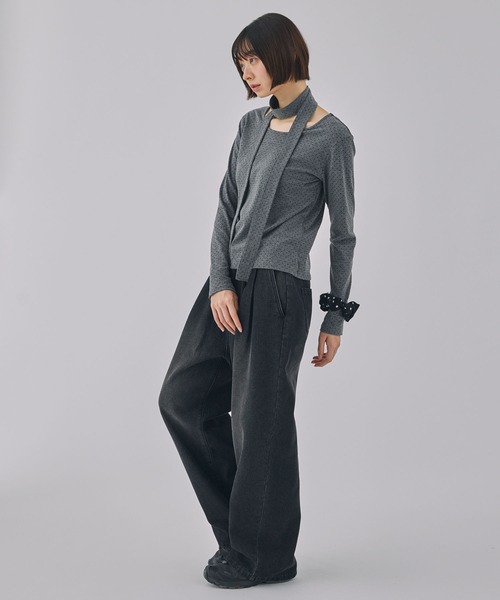 Unblend(アンブレンド)の「【Unblend】ヴィンテージライク 2タックワイドデニムパンツ(デニムパンツ・レディース・ブルー/ブラック・M/S)」の21枚目の写真