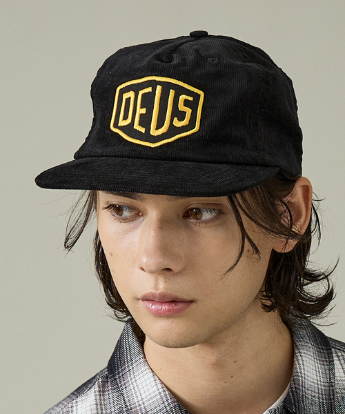 DEUS EX MACHINA（デウスエクスマキナ）の「【Deus Ex Machina/デウスエクスマキナ】Shield Cord Cap/キャップ/ユニセックス【WEB限定】（キャップ・メンズ・ボルドー/ブルー/ブラック・フリー）」の5枚目の写真