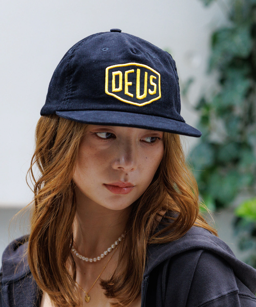 DEUS EX MACHINA（デウスエクスマキナ）の「【Deus Ex Machina/デウスエクスマキナ】Shield Cord Cap/キャップ/ユニセックス【WEB限定】（キャップ・メンズ・ボルドー/ブルー/ブラック・フリー）」の9枚目の写真
