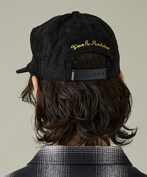 DEUS EX MACHINA（デウスエクスマキナ）の「【Deus Ex Machina/デウスエクスマキナ】Shield Cord Cap/キャップ/ユニセックス【WEB限定】（キャップ・メンズ・ボルドー/ブルー/ブラック・フリー）」の4枚目の写真