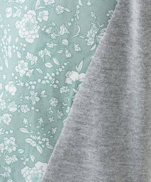 Afternoon Tea（アフタヌーンティー）の「切替プルオーバー/リバティプリント（Tシャツ/カットソー・レディース・グレー・MEDIUM）」の3枚目の写真