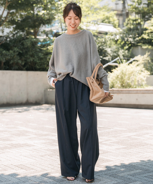 【15400円】SpickandSpan バルキーヤーンドルマンロングリブニット Spick & Span｜《WEB限定追加予約3》バルキーヤーンドルマン