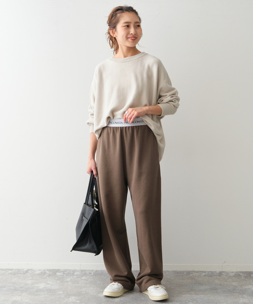 新品✨スピックアンドスパン 定価1,4万 ドルマン ロング リブニット Spick＆Span（スピック アンド スパン） ニット セーター 「WEB限定