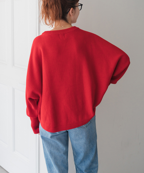 WEB限定 / 追加》 バルキーヤーンドルマンロングリブニット（ニット