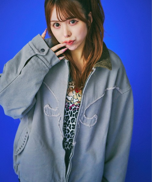 GALFY(ガルフィー)の「GALFY-百合の紋紋カバーオール(その他アウター・メンズ・ブラック/グレー/カーキ・L/XL)」の2枚目の写真
