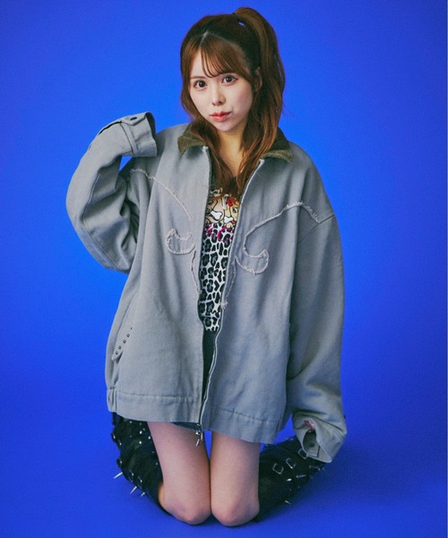 GALFY(ガルフィー)の「GALFY-百合の紋紋カバーオール(その他アウター・メンズ・ブラック/グレー/カーキ・L/XL)」の10枚目の写真
