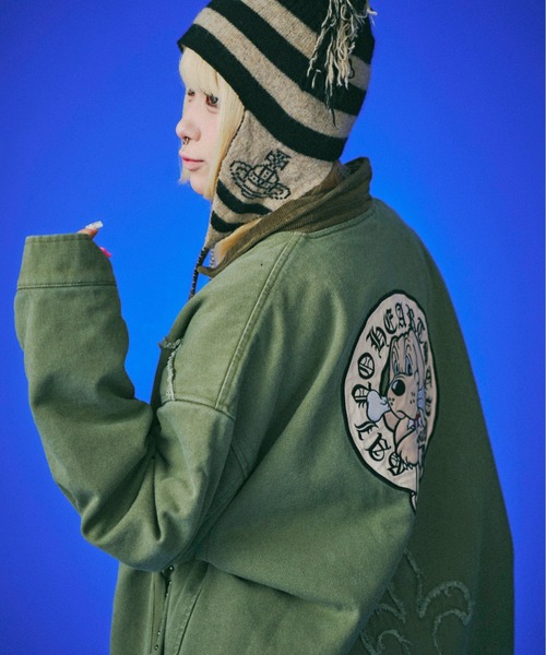 GALFY(ガルフィー)の「GALFY-百合の紋紋カバーオール(その他アウター・メンズ・ブラック/グレー/カーキ・L/XL)」の14枚目の写真