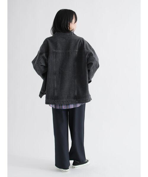 美品✨モスキーノ クロップド ジャケット シェルボタン イタリア製 Sサイズ 黒 セール】デニムルーズジャケット（ノーカラージャケット）｜sm2rhythm